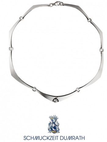 Nord-Form N-13-1555 Collier in 925/ Silber mit Bergkristall