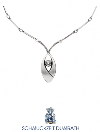 Nord-Form N-13-165 Collier in 925/ Silber mit Bergkristall